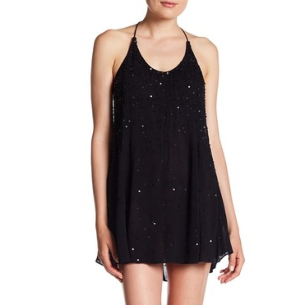 Urban Outfitters Just Watch Me Slip Sequin)B4